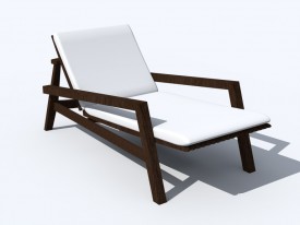 Saccaro sunbed 3D Object | FREE Artlantis Objects Download